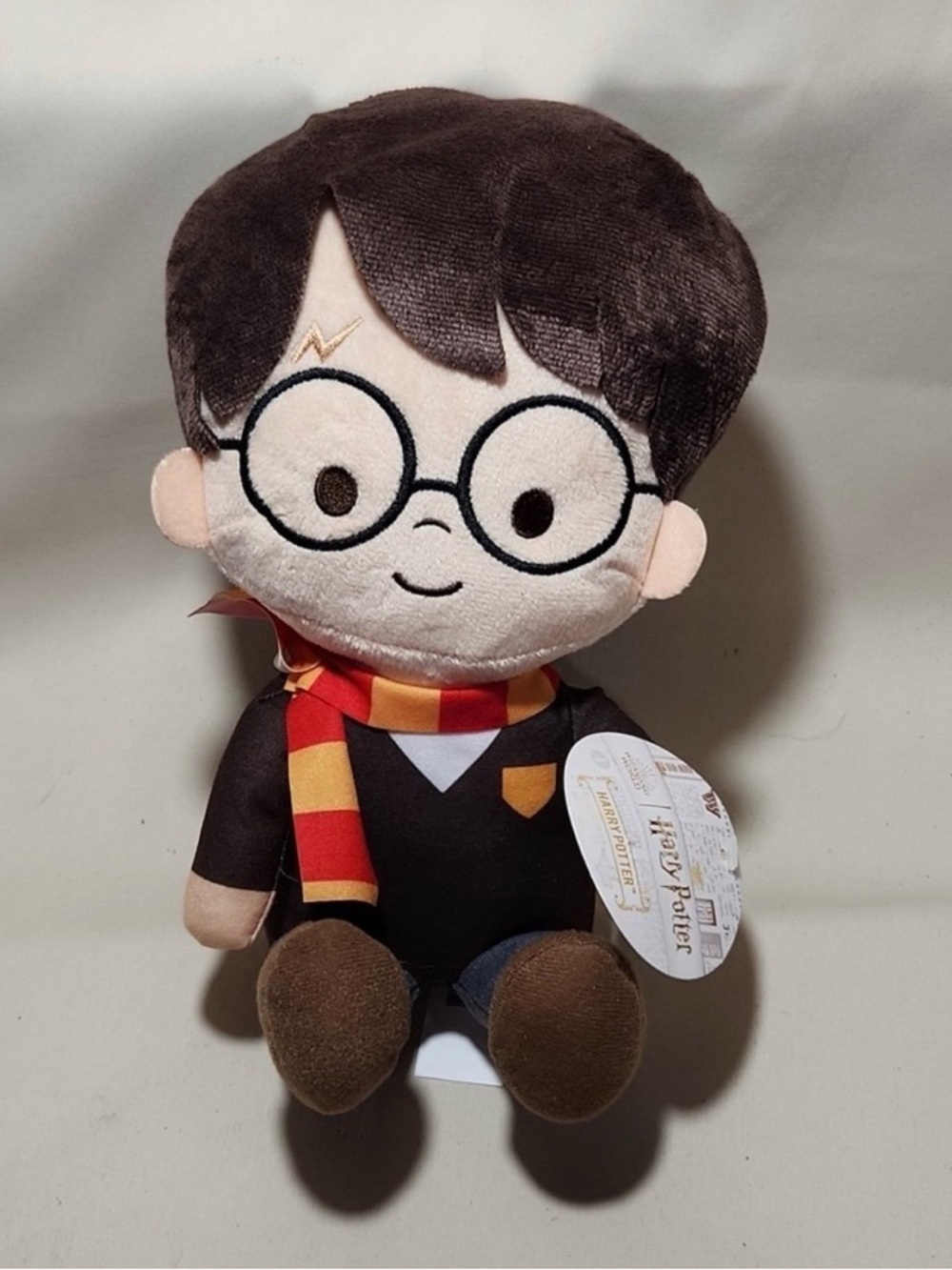 Warner Bros. Harry Potter Plush - Brown Hair with Red & Gold Scarf